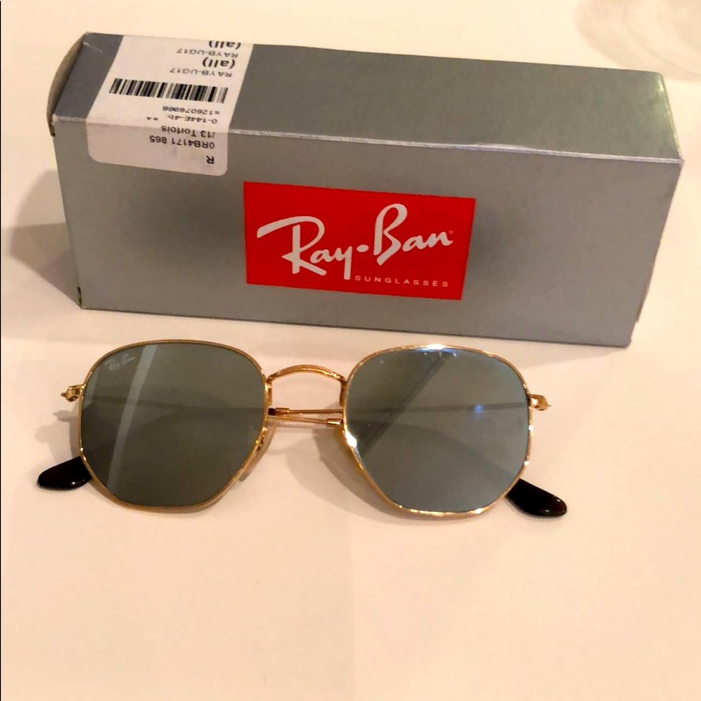 Ray Ban Reflective Hexagonal Flat Lenses